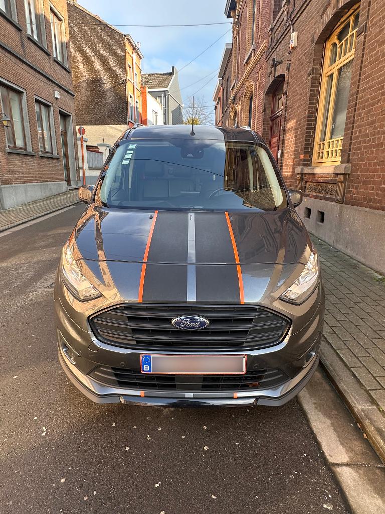 Ford Transit Connect 2021 | 67900km 220 HD 1.5 TDCi Sport, Autos, Ford, Cuir, Argent ou Gris, Achat, 6 portes