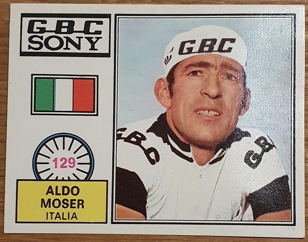 Aldo Moser - 129 (Panini Sprint 72) - Sticker, Nieuw, Sport