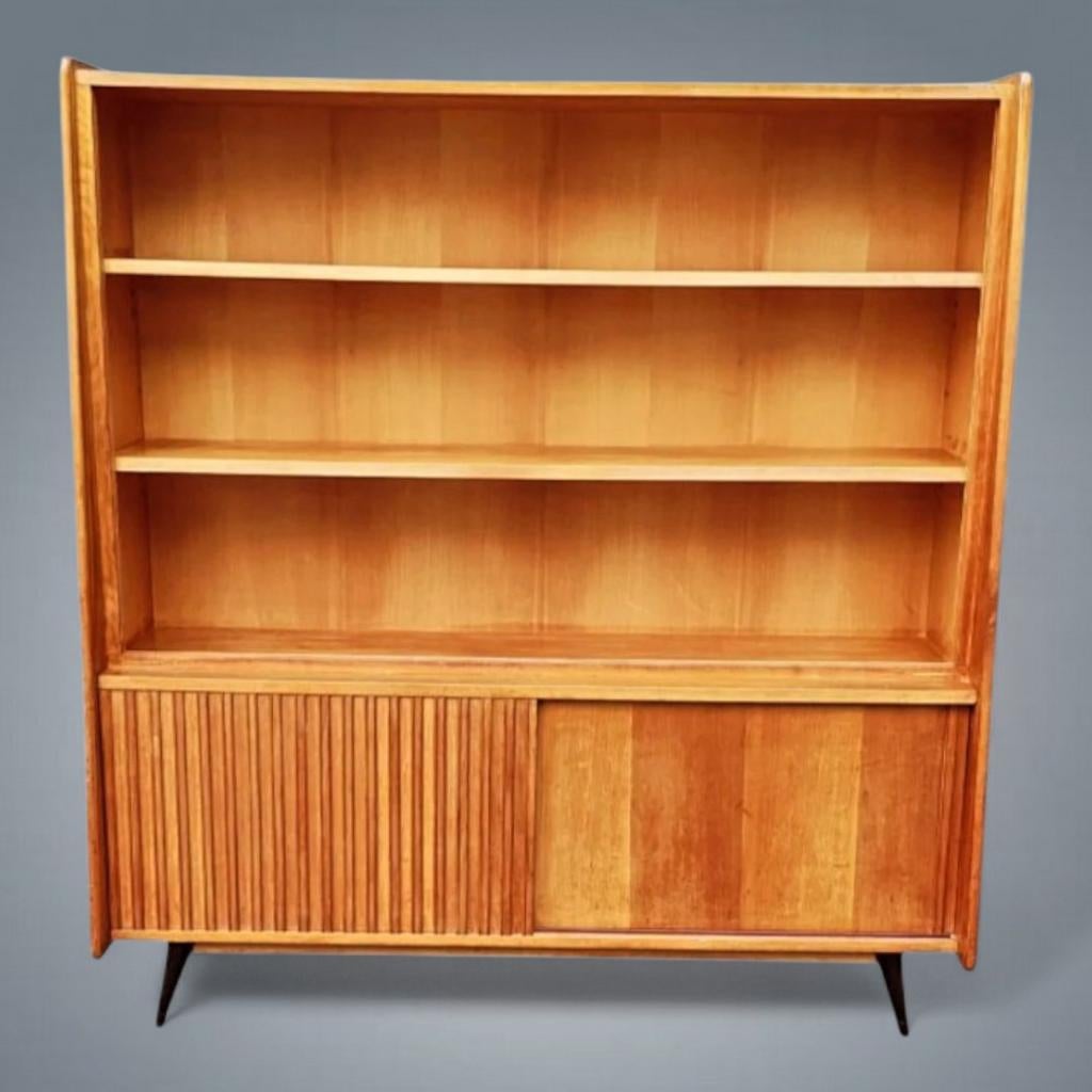 Highboard Sideboard vintage Bibliothèque Alfred Hendrickx, Antiquités & Art, Enlèvement