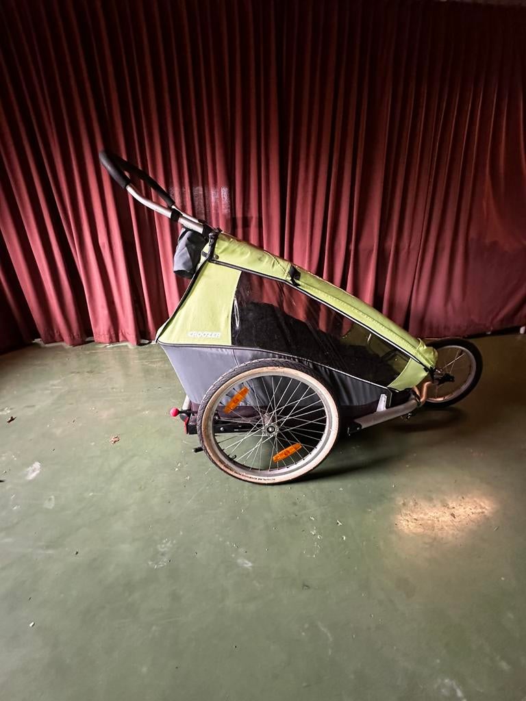 Croozer fietskar met leuke extra’s, Fietsen en Brommers, Ophalen, Zo goed als nieuw