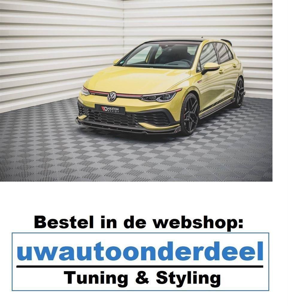 Maxton Spoiler Lip Splitter Geschikt Voor Golf 8 GTI Clubspo, Verzenden
