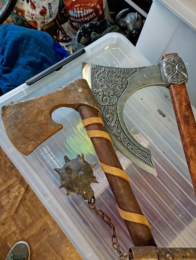 Wapens bijl, goedendag, Verzamelen, Militaria | Algemeen, Ophalen, Overige soorten, Overige typen