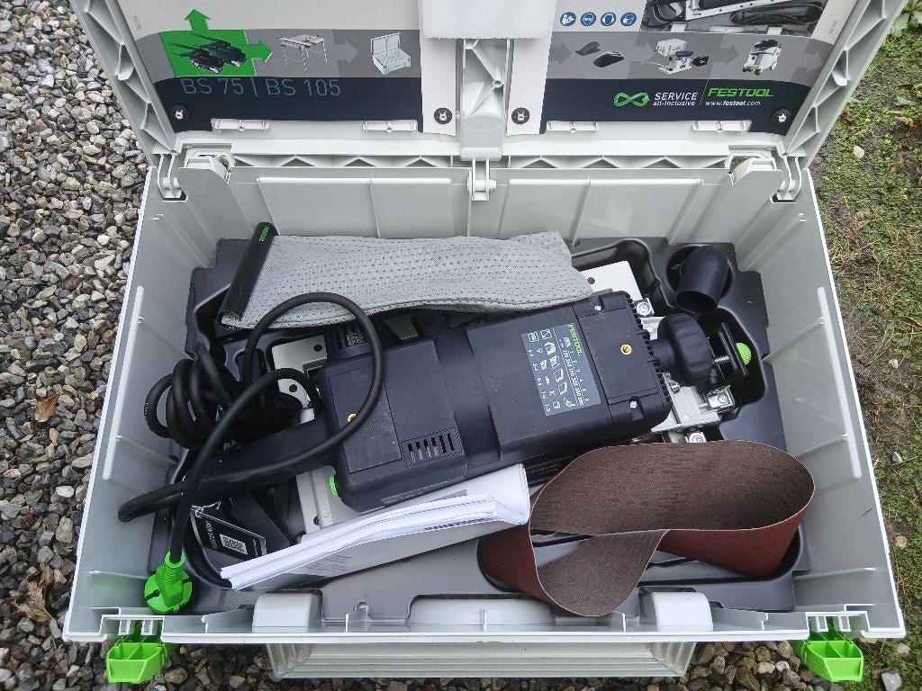 Festool bs105 e set, Bricolage & Construction, Outillage | Ponceuses, Enlèvement ou Envoi, Neuf, Ponceuse à bande