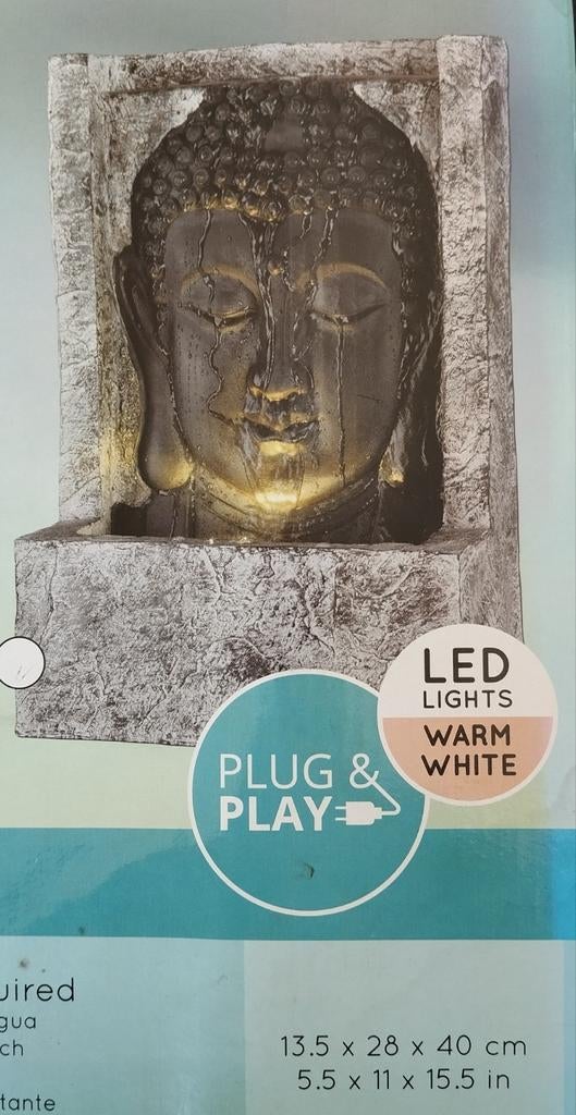 Fontaine à tête de Bouddha, Jardin & Terrasse, Enlèvement, Comme neuf