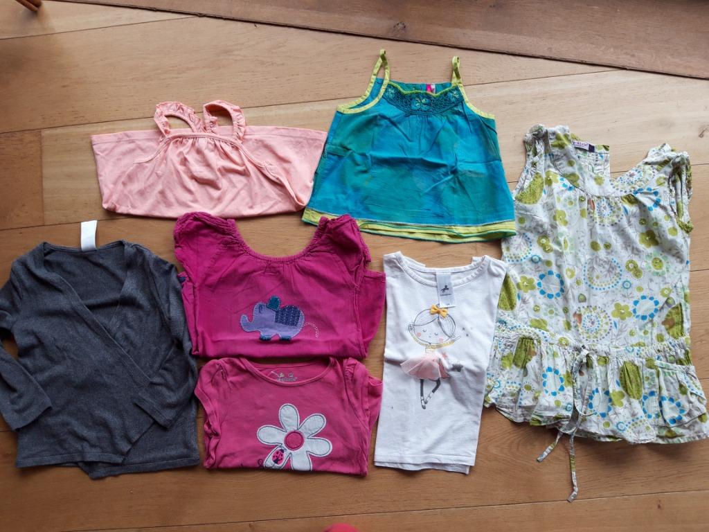 Lot de 7 vêtements fille 4 ans - Achat en lot ou à la pièce, Enlèvement, Utilisé, Fille