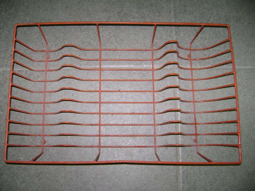 Oranje metalen afdruiprekje droogrekje afwas, Ophalen, Gebruikt