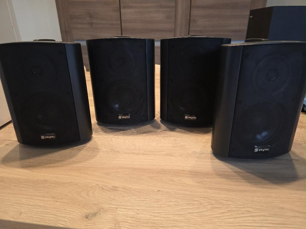 Binnen speakers 100W, Gebruikt, 60 tot 120 watt, Front, Rear of Stereo speakers, Ophalen