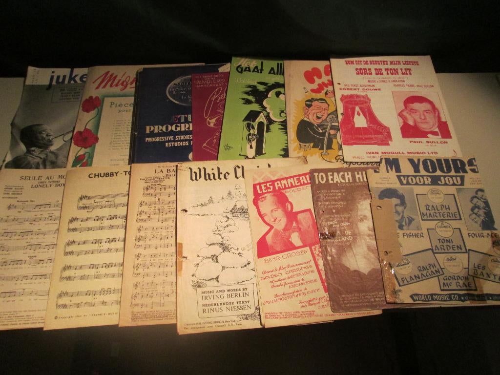 14 anciennes partitions/Partitions musicales, Musique & Instruments, Enlèvement ou Envoi, Comme neuf