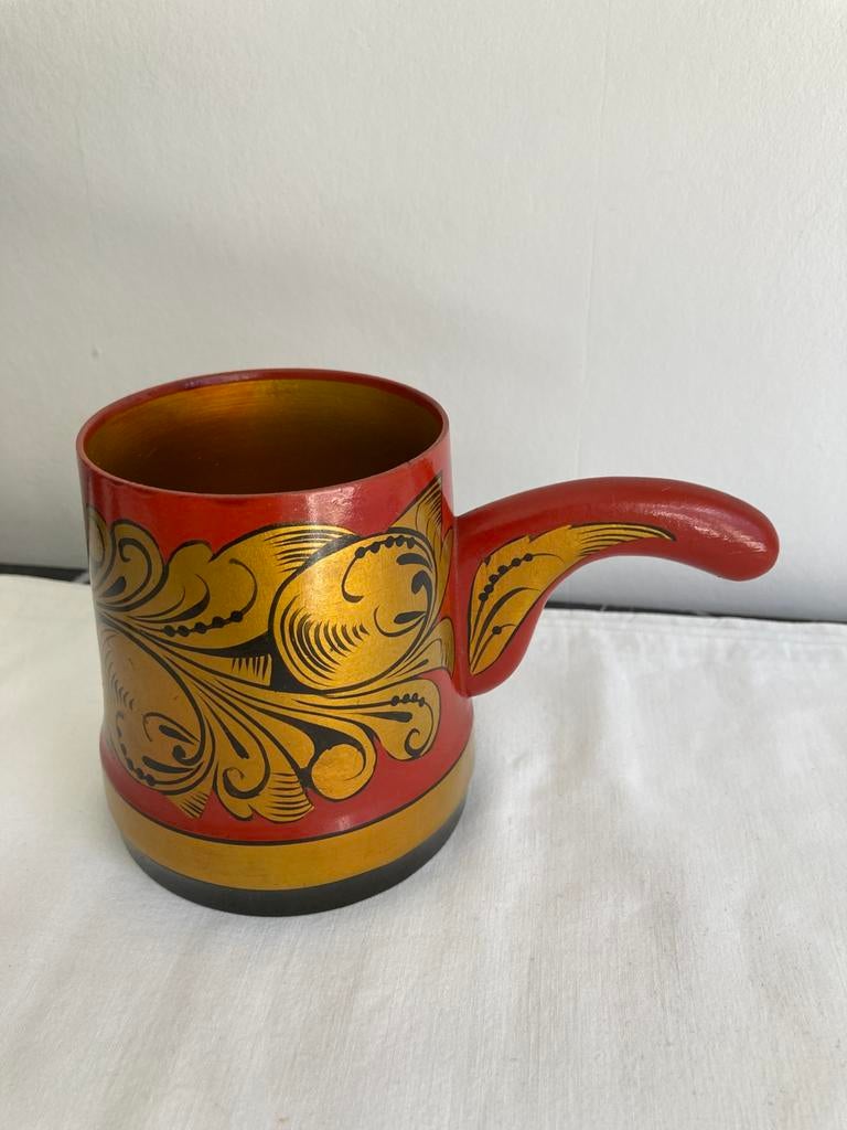 Peinture folklorique Khokhloma. Bois - Fabriqué en Russie., Enlèvement ou Envoi