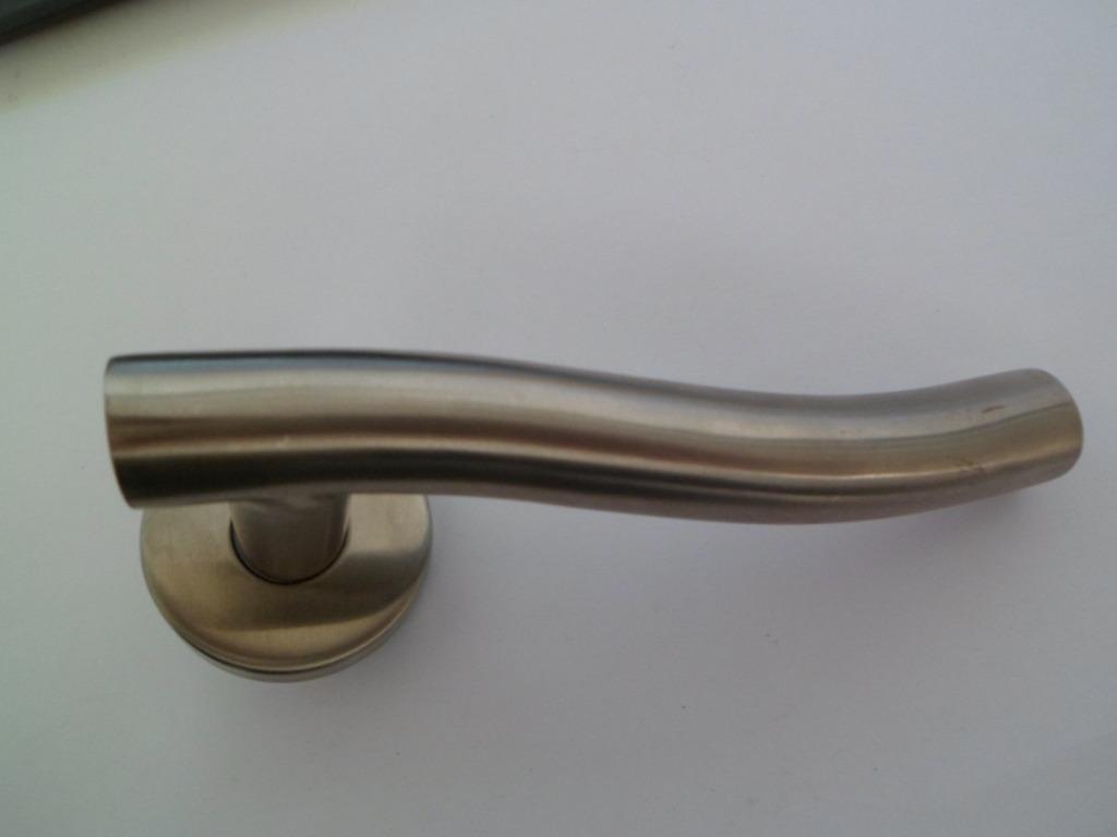 Deurklink inox (roestvast staal) en toebehoren zoals deksels, Ophalen of Verzenden, Nieuw, Inox