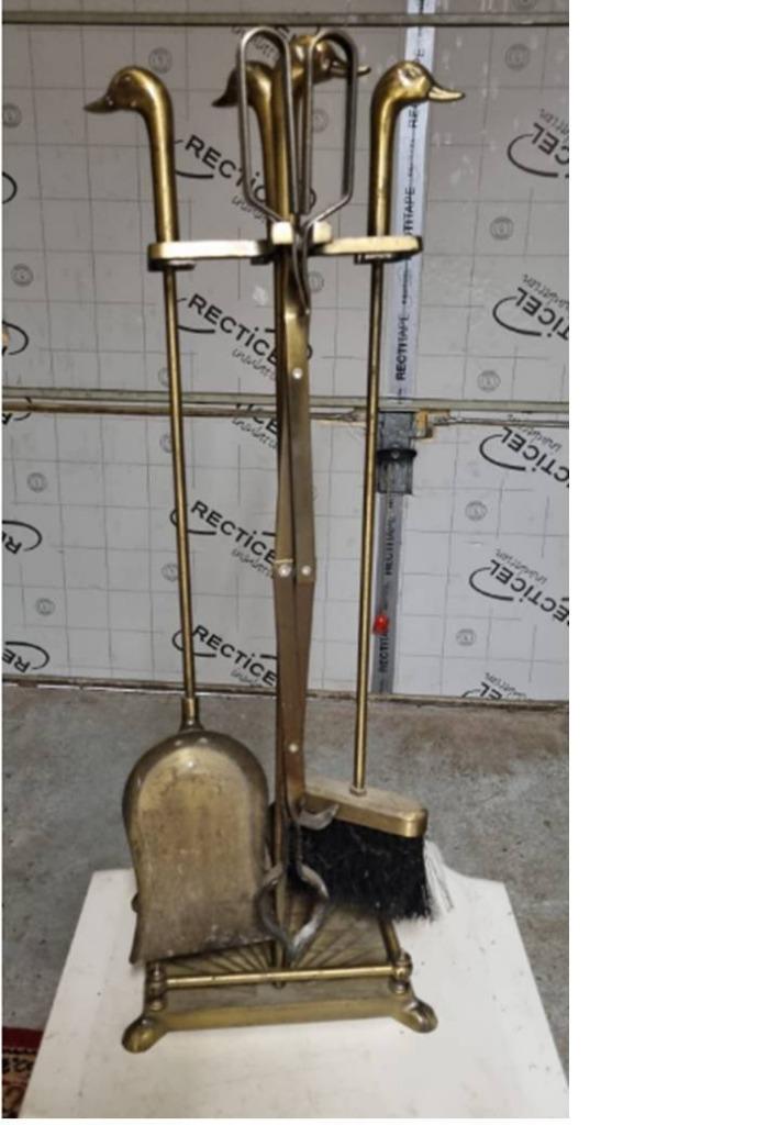 Set de 4 outils pour feu à bois, Maison & Meubles, Enlèvement, Utilisé