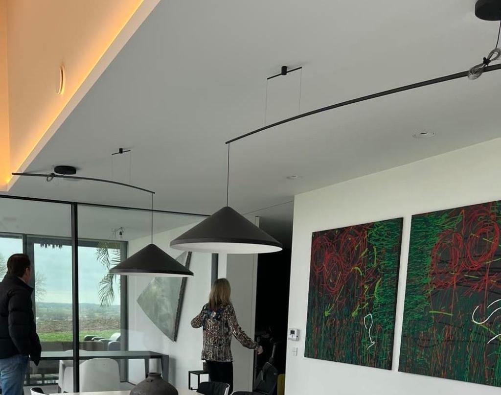 Hanglampen zwart Vibia, Ophalen, Zo goed als nieuw, Overige materialen, Industrieel