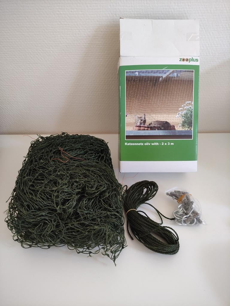 Filet de protection balcon pour chat + barre de support, Enlèvement