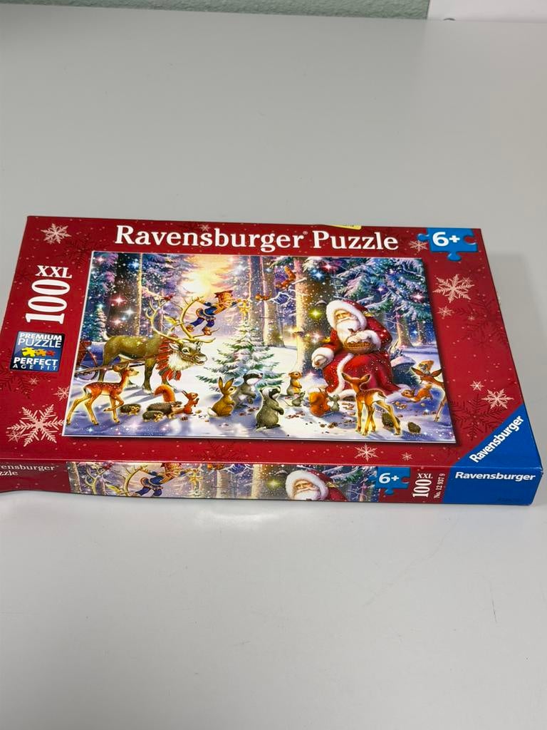 Ravensburger Kinderpuzzel Kerst Bos XL 100 stukjes 6+ puzzel, Ophalen of Verzenden, Meer dan 50 stukjes, Nieuw, 6 jaar of ouder