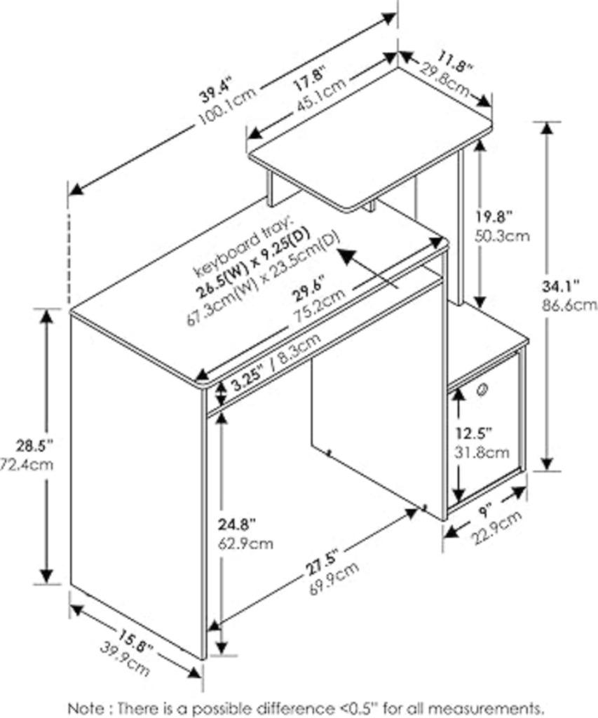Petit bureau d'ordinateur LIVRAISON GRATUITE, Envoi, Neuf
