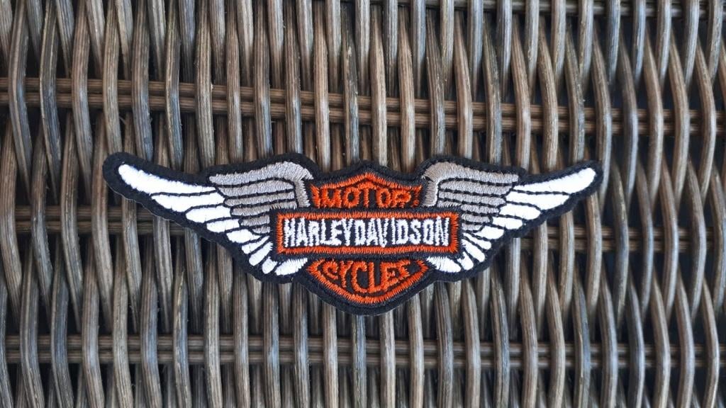 Écusson à repasser Harley Davidson Wings emblème 103 x 33 mm, Enlèvement ou Envoi, Neuf