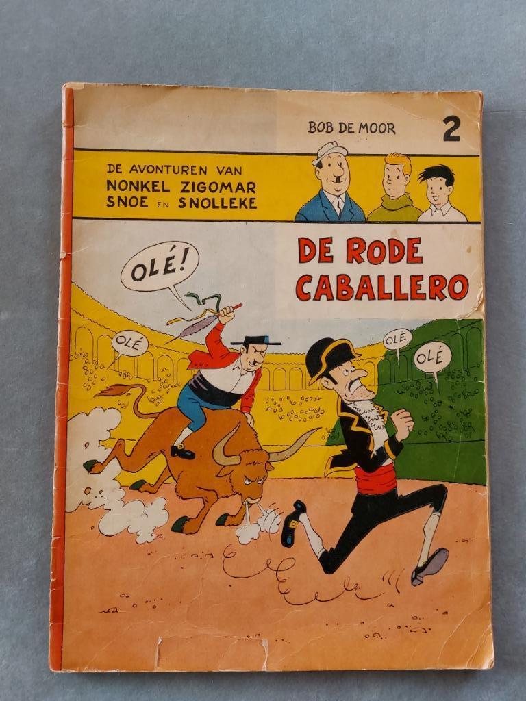 Bob De Moor De Rode Caballero, 2 nonkel Zigomar 1956, Boeken, Stripverhalen, Gelezen, Eén stripboek, Bob De Moor, Ophalen of Verzenden