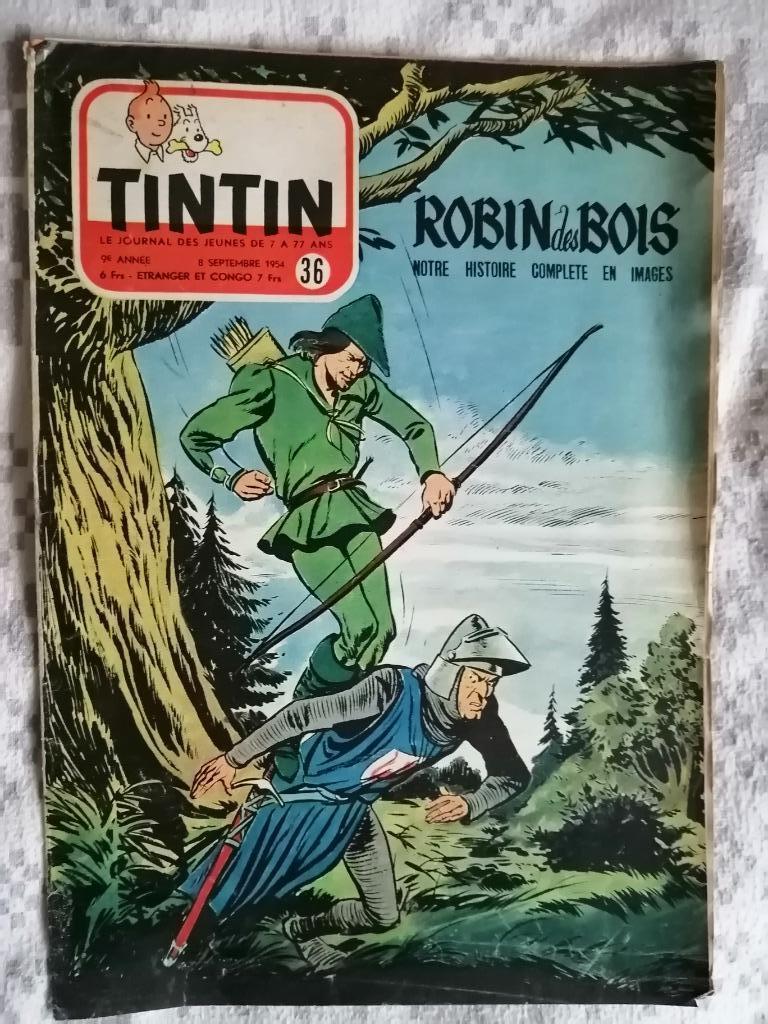 Journal de TINTIN édition Belge n36 - 8 septembre 1954, Collections, Enlèvement ou Envoi, Journal ou Magazine