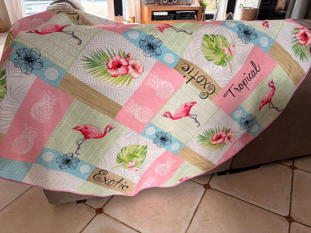 Nappe pour table ronde, 160 cms, état impeccable, Maison & Meubles, Enlèvement, Comme neuf