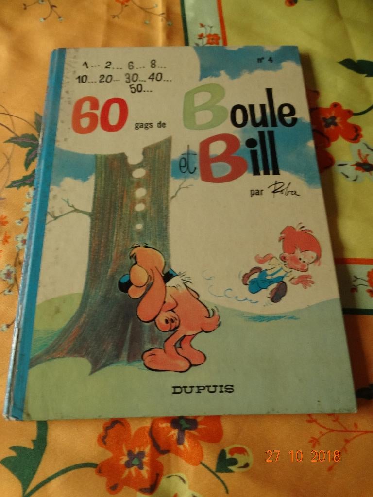 Bd - 60 gags de Boule et Bill - N4 - Dos rond - 1973, Livres, Enlèvement ou Envoi, Une BD, Utilisé, Roba