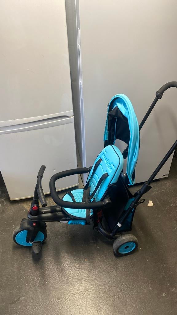 Evoluerende driewieler, Ophalen, Gebruikt, Duwstang