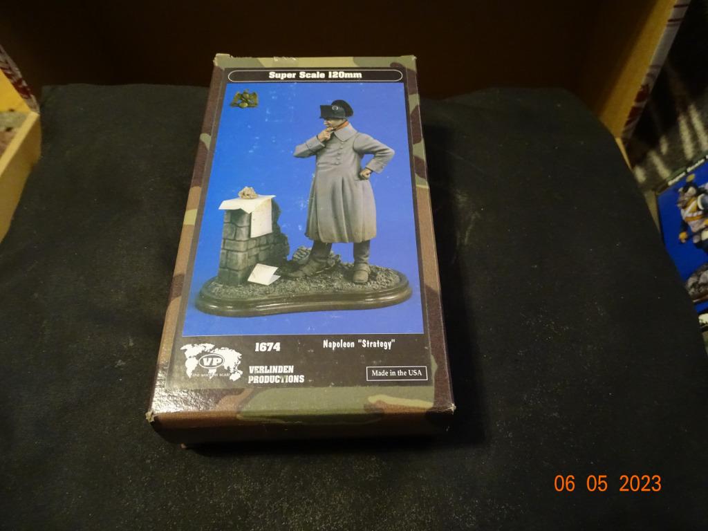 Verlinden 120mm 1/16 "Stratégie" Empereur Napoléon Bonaparte, Enlèvement ou Envoi, Neuf, Plus grand que 1:35, Personnage ou Figurines