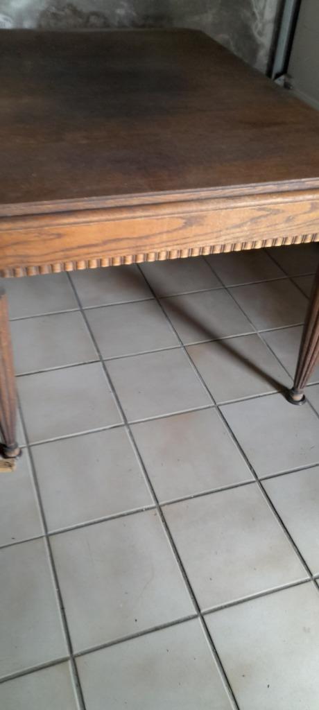 Antieke eiken tafel met 6 stoelen, Antiek en Kunst, Ophalen