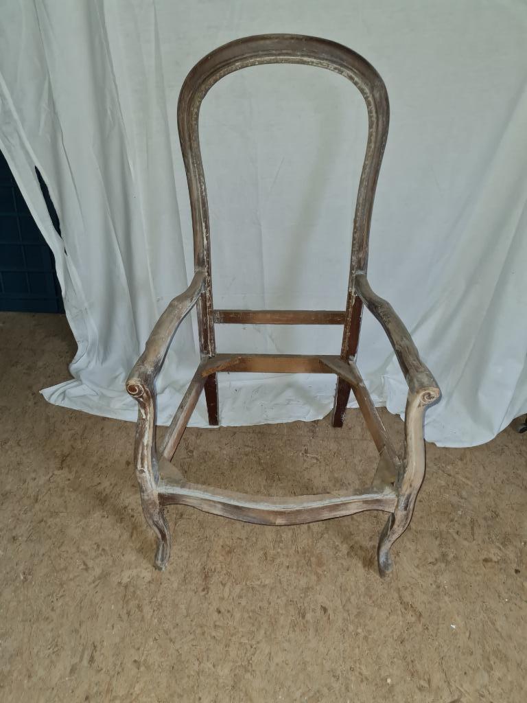 karkas zetel - stoel Franse voltaire, Enlèvement ou Envoi