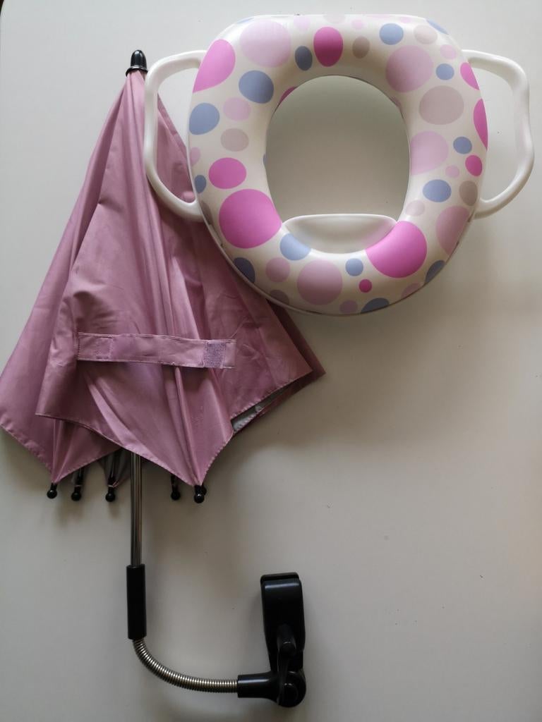 Parapluie universel pour bébé + siège de toilette, Enlèvement ou Envoi, Utilisé