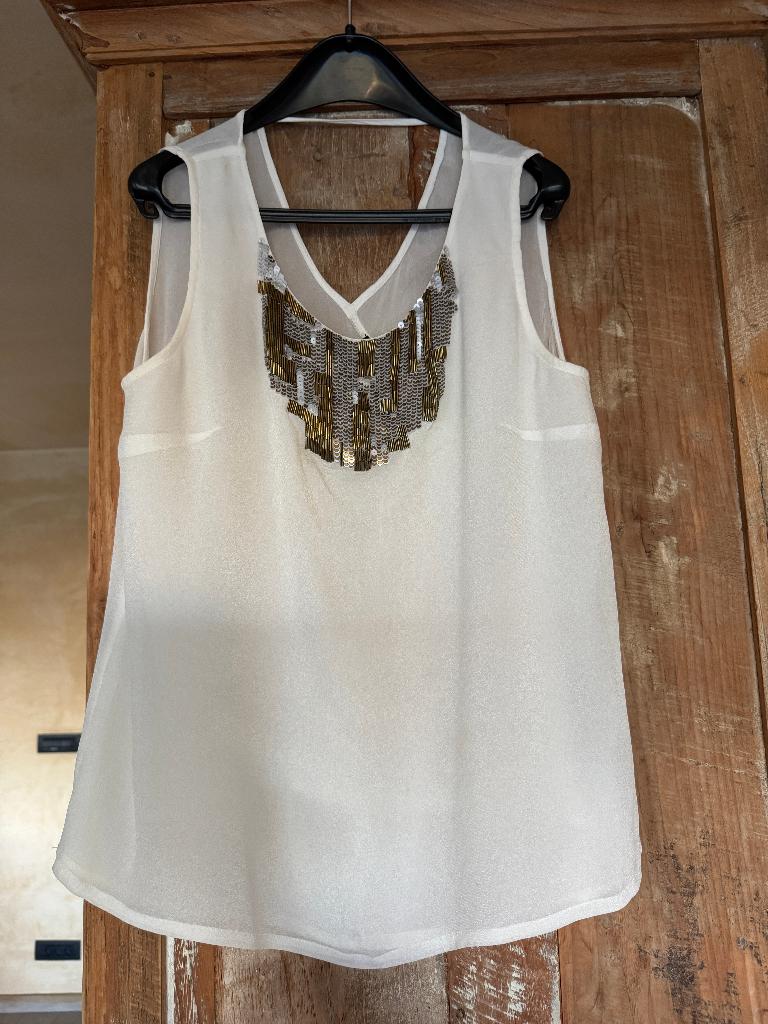 Top d'été pour femme, Vêtements | Femmes, Tops, Comme neuf, Taille 38/40 (M), Beige, Sans manches, Enlèvement ou Envoi