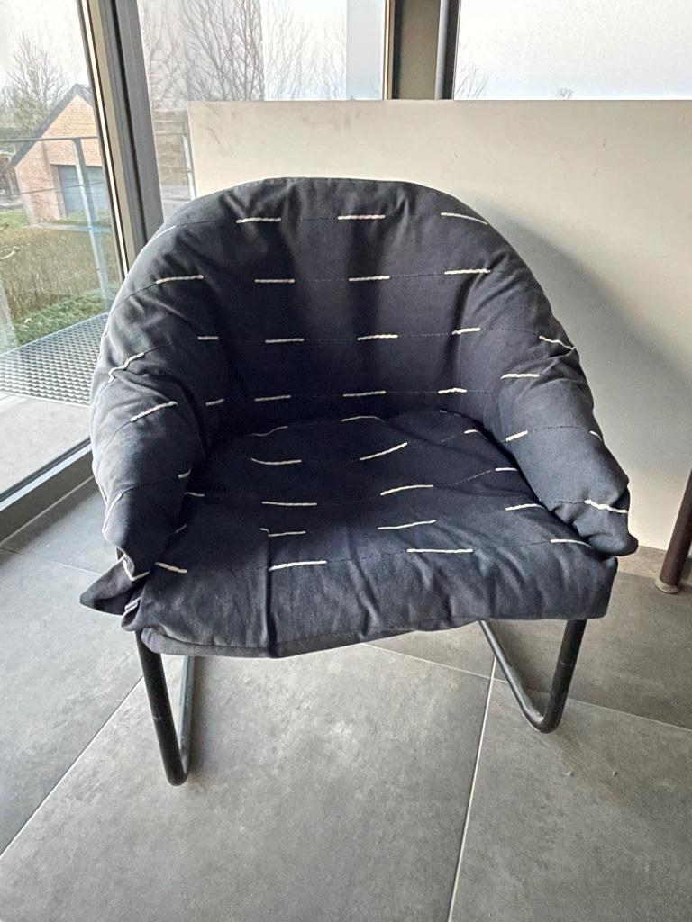 Comfortabele zetel stoel, Huis en Inrichting, Stoelen, Ophalen, Gebruikt, Overige kleuren, Stof