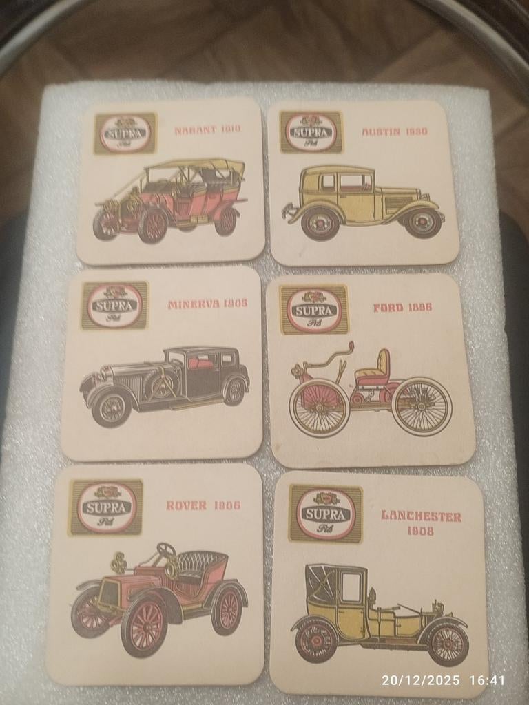 6 Anciens sous-bocks SUPRA PILS ., Collections, Enlèvement ou Envoi, Comme neuf, Sous-bock, Autres marques