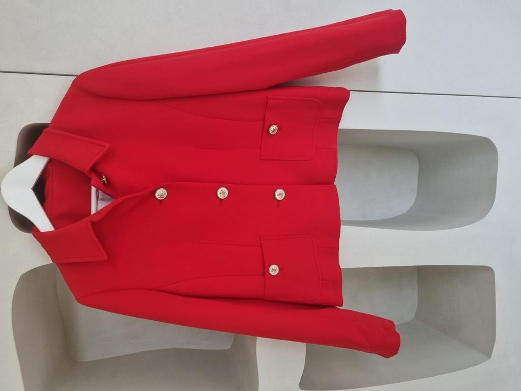 Rode blazer Zara maat large, Kleding | Dames, Jasjes, Kostuums en Pakken, Zo goed als nieuw, Jasje, Maat 42/44 (L), Rood, Ophalen of Verzenden