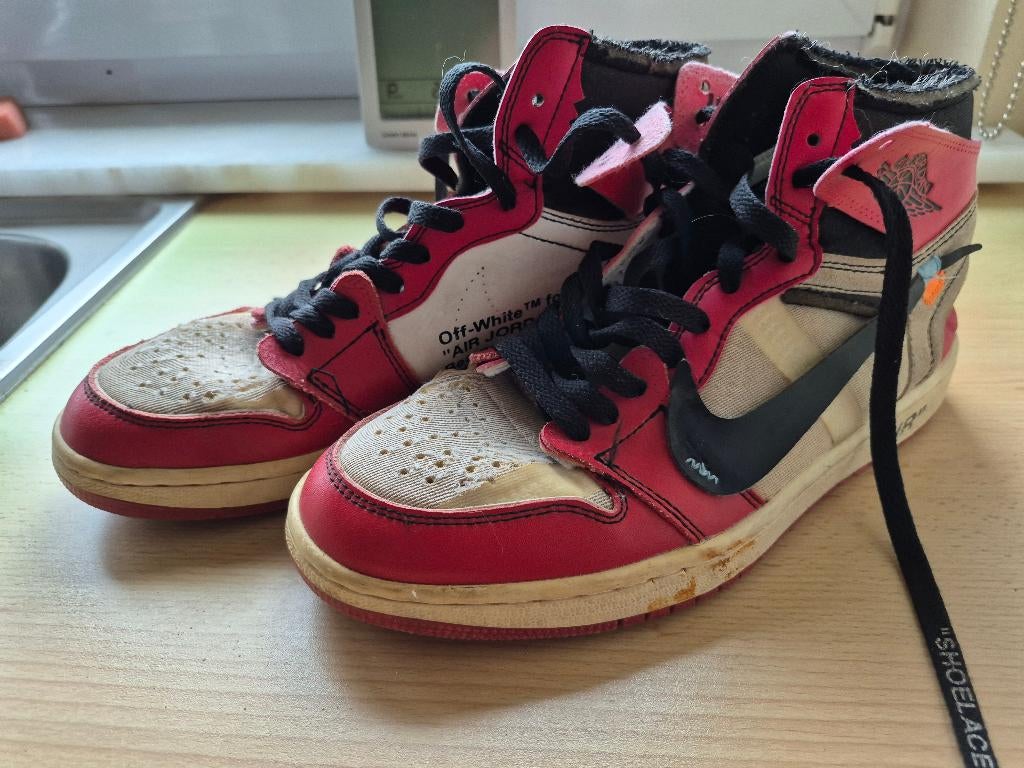 Jordan 1 retro high off white chicago maat 40, Kleding | Heren, Schoenen, Overige kleuren, Nike, Ophalen of Verzenden, Sneakers