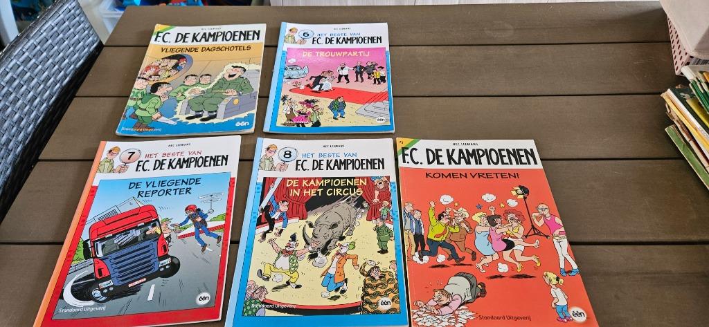 Fc de kampioenen strips 5 stuks, Meerdere comics, Ophalen, Gelezen, Hec Leemans (FC De Kampioenen)