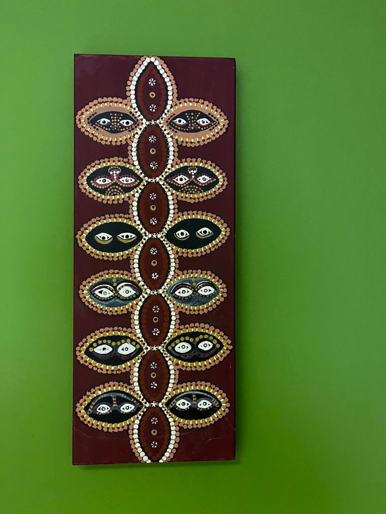 Wanddecoratie aboriginal style, Ophalen