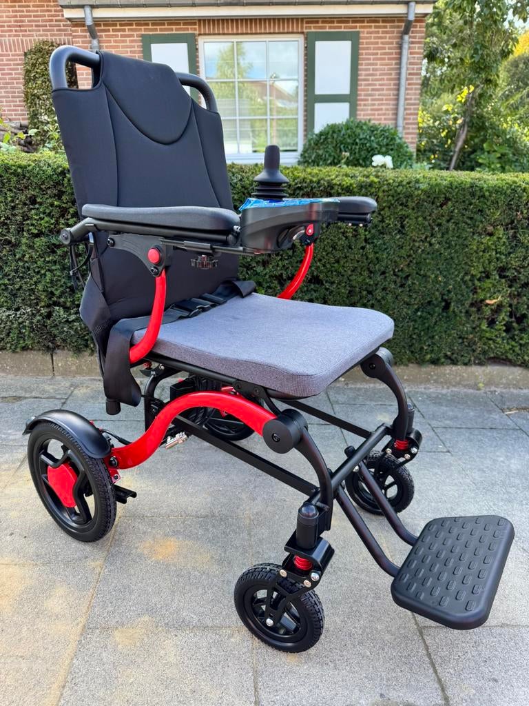 Fauteuil électrique D’LUXE Chaie roulante léger pliable neuf, Enlèvement ou Envoi, Pliant, Comme neuf, Fauteuil roulant électrique