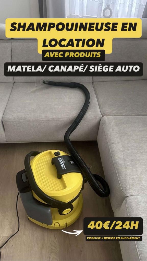 Shampouineuse Karcher Location, Bricolage & Construction, Enlèvement, Comme neuf