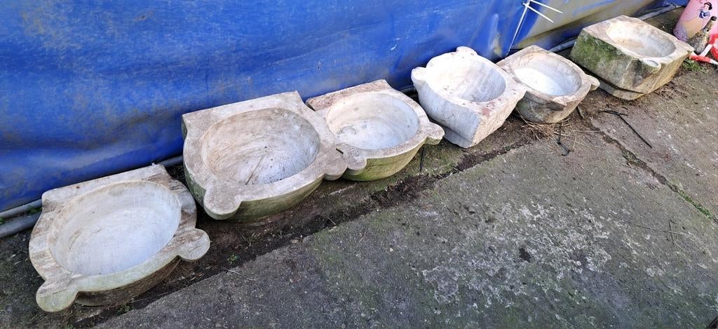 Marmer marmeren bakken marmeren wasbakken decoratie, Ophalen of Verzenden