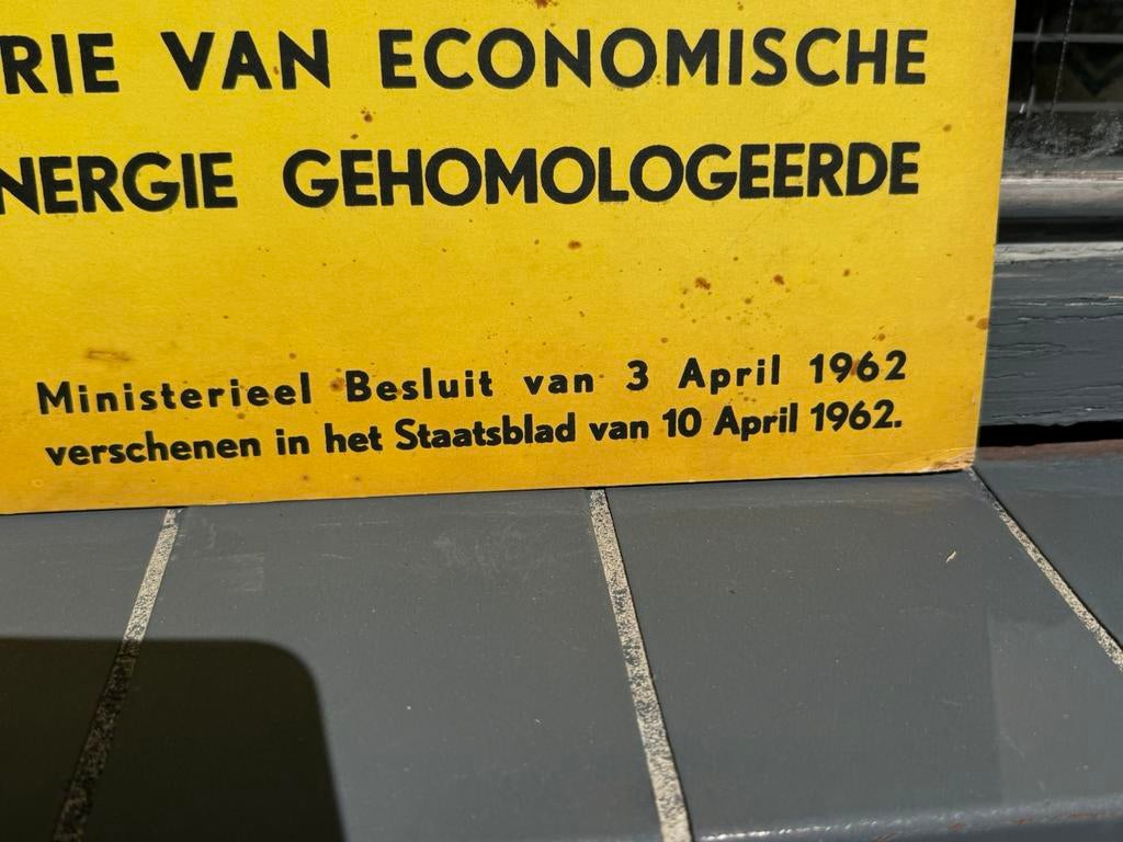 Panneau publicitaire Oud Banden, Collections, Enlèvement ou Envoi, Utilisé, Panneau publicitaire