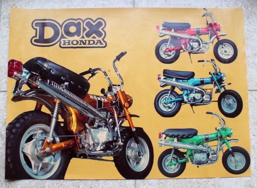 Affiche originale du Honda DAX, Enlèvement ou Envoi, Neuf, Motos