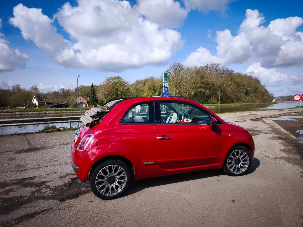 Fiat 500 cabriolet, Autos, Rouge, Achat, Cabriolet, Boîte manuelle