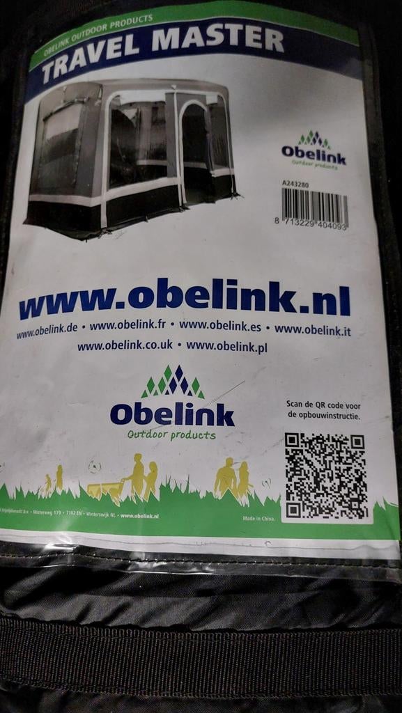 Bustent obelink als nieuw, Caravans en Kamperen, Ophalen