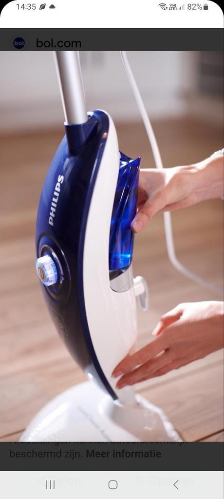 Philips Steam Plus 2-in-1 stoomreiniger,, Ophalen