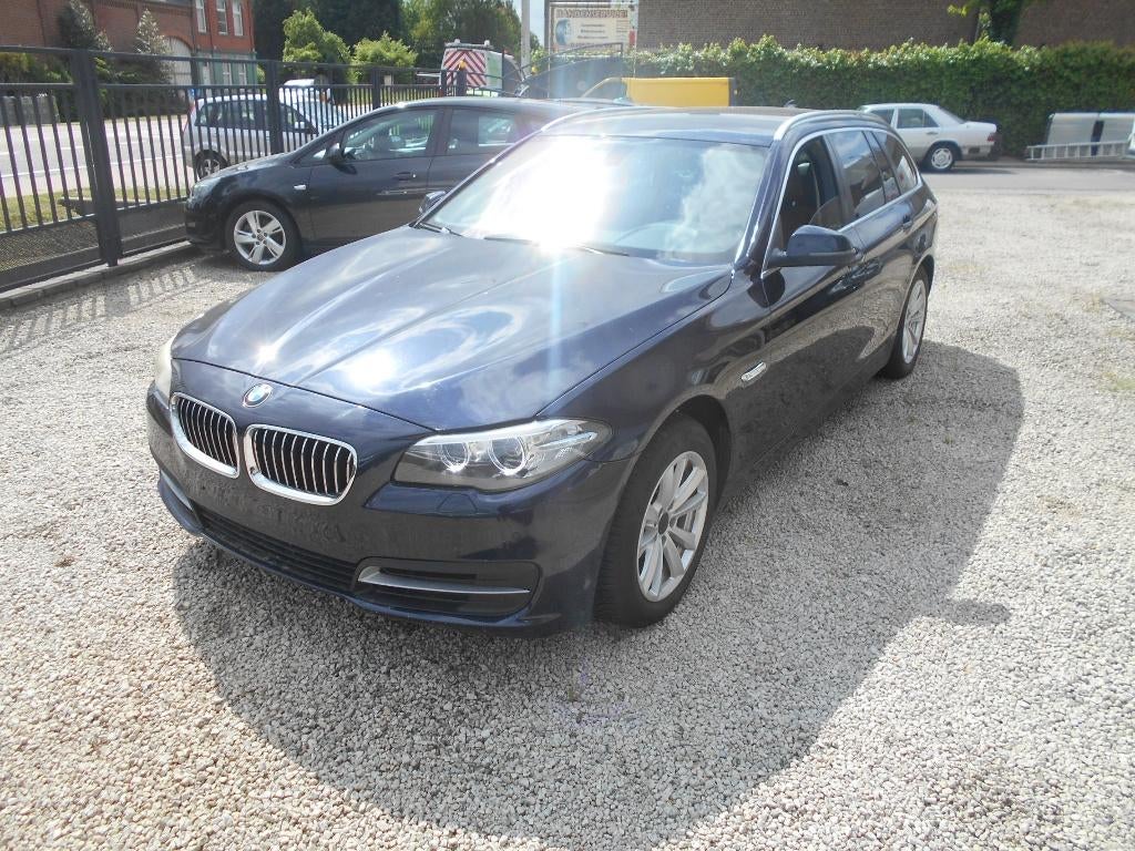 BMW 520D X-DRIVE AUTOMAAT 103000KM CARPASS, Auto's, Automaat, Testrit aan huis, 4 cilinders, Blauw