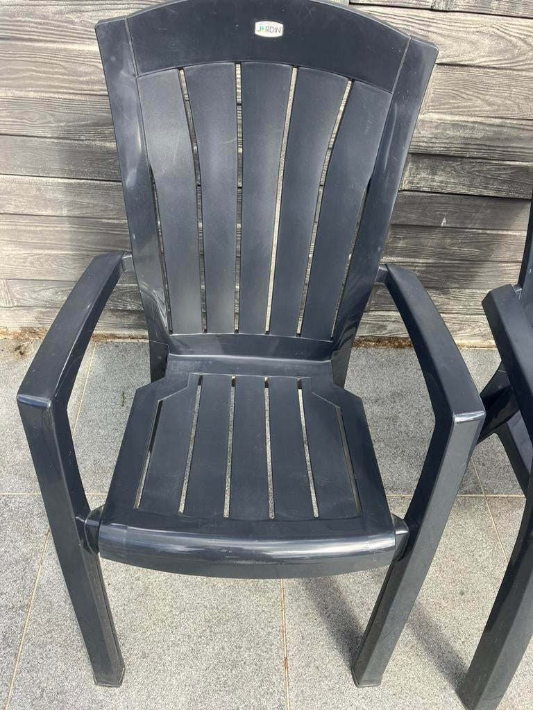 Tuinstoelen, Tuin en Terras, Ophalen, Gebruikt, Kunststof, Stapelbaar