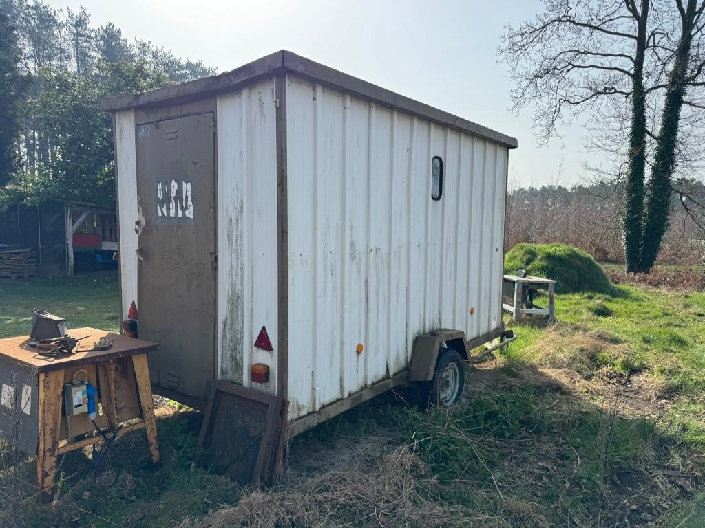 Werfcontainer op wielen, Doe-het-zelf en Bouw, Bouwketen en Schaftketen, Ophalen, Gebruikt