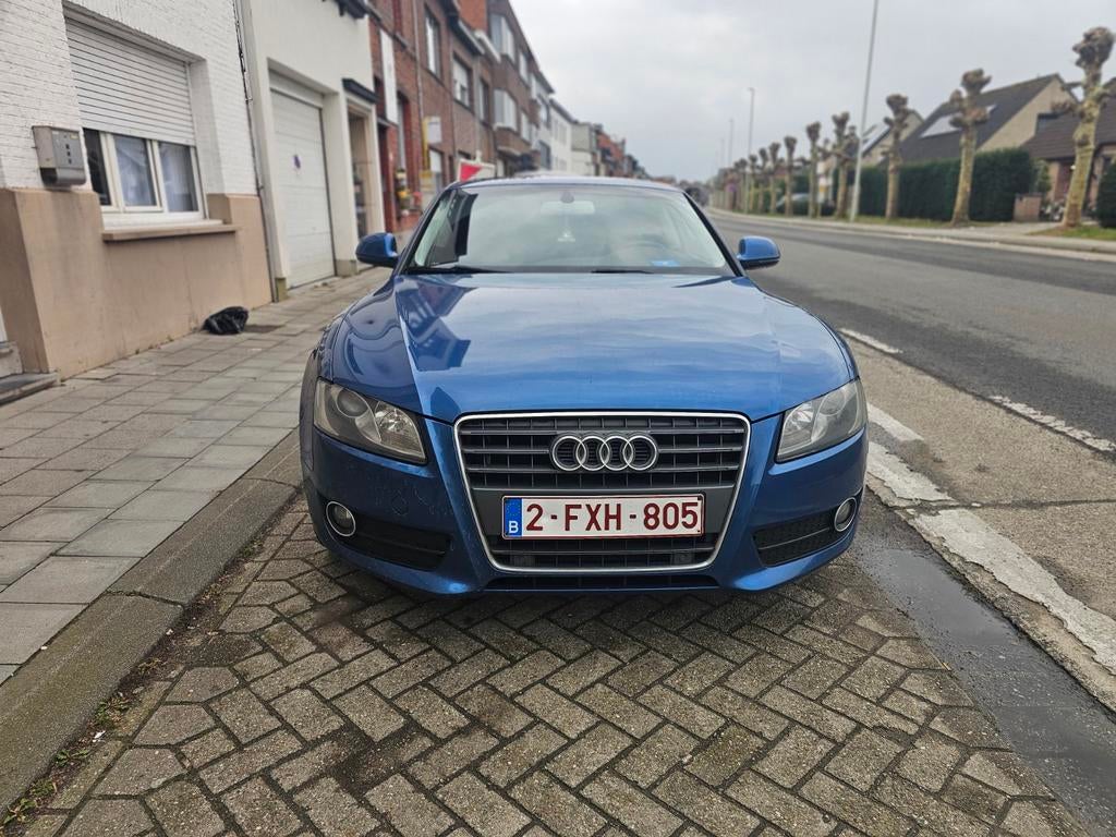 Audi A5 1.8tfsi benzine, Auto's, Audi, Stof, Blauw, Handgeschakeld, Grijs