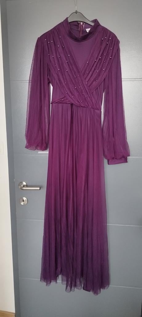 Feestelijke jurk/kleed maat 48, Kleding | Dames, Gelegenheidskleding, Galajurk, Paars, Maat 46/48 (XL) of groter, Zo goed als nieuw
