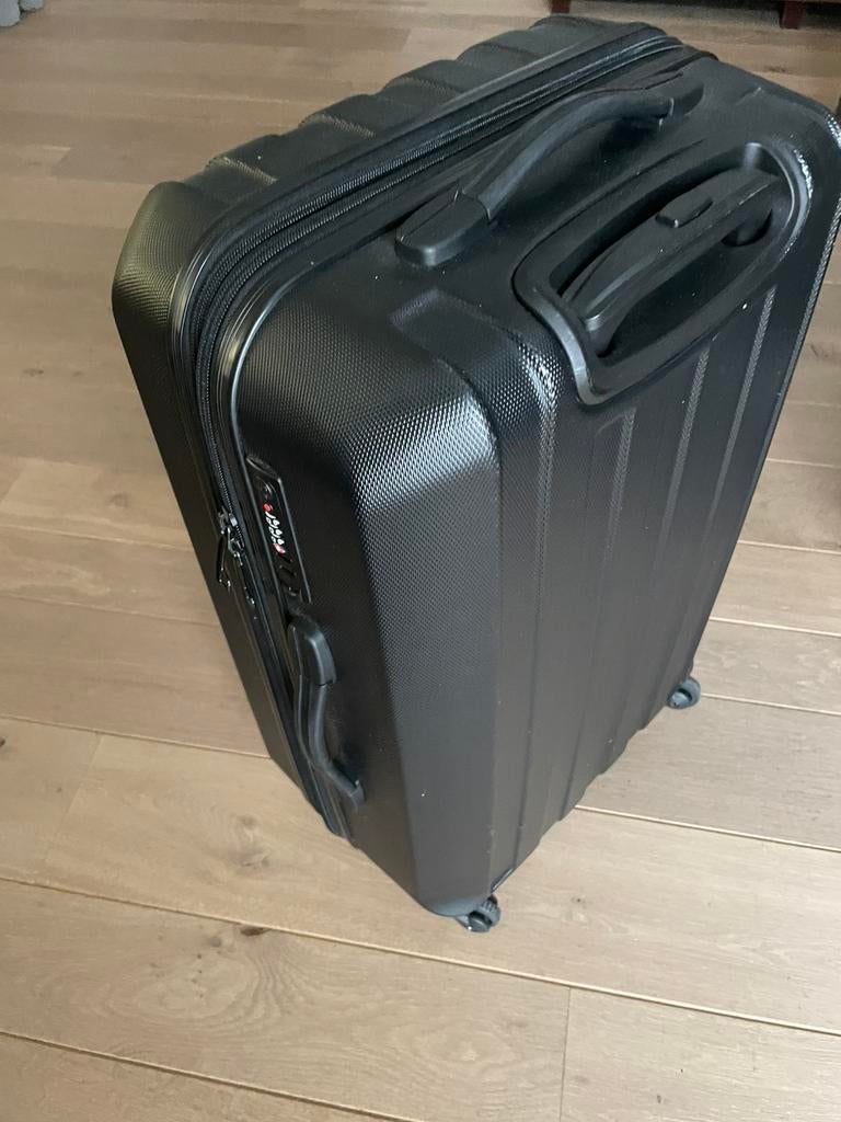 Zwarte Reiskoffer met cijferslot., Handtassen en Accessoires, Ophalen of Verzenden, Zo goed als nieuw